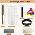 thumbnail image 7 of Qoosea Sourdough Starter Jar, Sourdough Starter Kit with Date Marked Feeding Band, Thermometer and Cloth Cover, Reusable Sourdough Bread Baking Supplies, Home Baking Supplies, 7 of 7