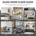 Sliding Glass Shower Door Hardware Kit with Bottom Guide, 8-Piece Set ...