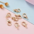 thumbnail image 6 of Zinc Alloy Lobster Claw Clasps Parrot Trigger Clasps Cadmium Free & Lead Free Light Gold 12x6mm Hole: 1.2mm, 6 of 6