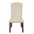 thumbnail image 5 of Gerardo Side Chair (Set-2) in Beige Linen & Weathered Espresso, 5 of 7