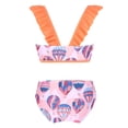thumbnail image 2 of YONGHS Girls 2 Piece Bikini Swimsuit Mermaid Sleeveless Straps Crop Tops and Briefs Bathing Suit Pink Orange 6, 2 of 7