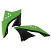 Acerbis Green/Black Radiator Shrouds (2250431089)