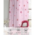 thumbnail image 6 of Valentine's Day Sheer Curtains 63 Inch Length 2 Panels Set for Living Room/Bedroom, Romantic Love Roses Truck Ombre Pink Kitchen Curtains Grommet Semi-Sheer Curtains Window Treatments 42"x63"x2, 6 of 7