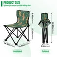 thumbnail image 3 of 600D Oxford Camping Chair Portable Foldable Chair Supports 220 lbs for Picnic, Fishing, Backpacking Gingerbread Christmas Theme Pattern, 3 of 8