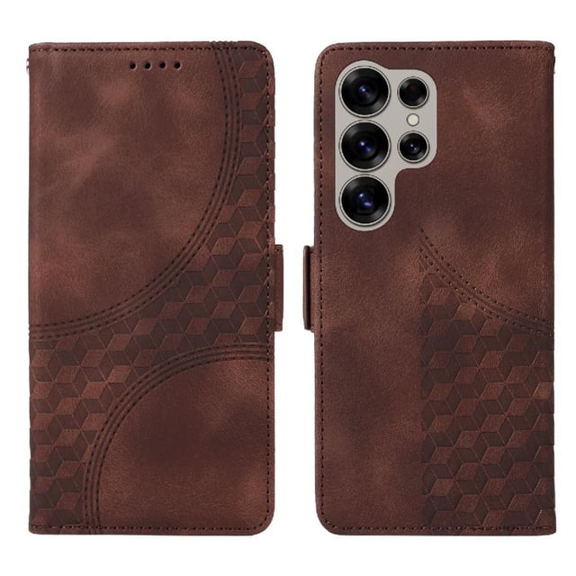 Funda GANGXUN para Samsung Galaxy S25 Ultra con diseño acolchado elegante, cuero PU, protección total y ajuste preciso