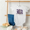 thumbnail image 4 of LA Los Angeles California Palm Trees Romper Boys or Girls Infant Baby Brisco Brands NB, 4 of 6