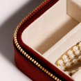 thumbnail image 4 of L Grey Caja De Almacenamiento De Joyas De Viaje De Felpa Caja De Almacenamiento De Joyas De Viaje B, 4 of 5