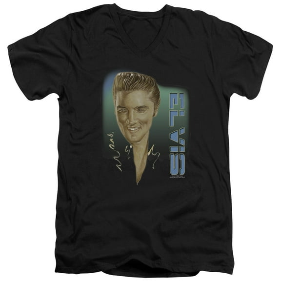 Elvis Presley - Elvis 56 - Slim Fit V Neck Shirt - XX-Large