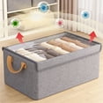 thumbnail image 3 of Acahhotxx Clothing Organizer, Foldable Fabric Storage Box with Lid for Clothes and Toy Space Saving Garments Organiser Home Organization Accessories, 3 of 3