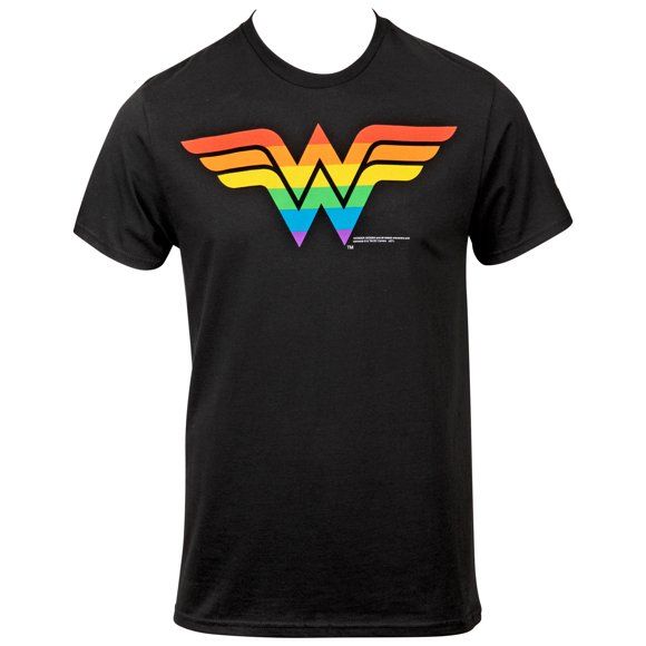 Wonder Woman T-Shirt à Symbole Arc-en-Ciel-Petit