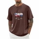 thumbnail image 1 of Tops para hombre, blusas y camisas de cuello redondo y manga corta para hombre, blusas casuales de moda con cuello redondo y manga corta para hombre, blusas de poliéster para hombre, 1 of 4