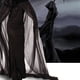 thumbnail image 2 of Disfraz de bruja de Halloween para mujer, vestido de fantasma oscuro, vestido de hechicera, accesorio de juego de roles para cosplay, actuación de mascarada, talla L (negro), 2 of 7