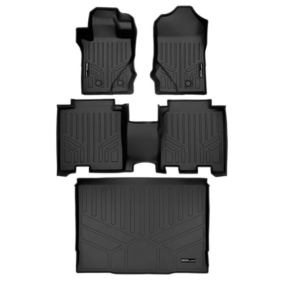 SMARTLINER All Weather Custom Fit 2 Row Floor Mats & Cargo Liner Set Compatible With 2021-2023 Ford Bronco (Only fits 4-Door Models)