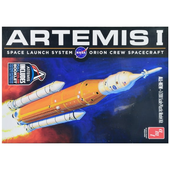 Skill 2 Model Kit NASA Artemis-1 Space Launch System Orion Crew Spacecraft 1/200 Scale Model by AMT