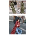 thumbnail image 3 of Winter Jackets for Women Clearance Women's Fashion Winter Long Coat Hooded Keep Warm Cotton Long Sleeve Self-cultivation, 3 of 4