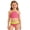 Z02 Hot Pink-2, variant on RTKFRFLM Girls 3-Piece Floral Bikini Set Spaghetti Strap Top with Shorts & Skirt for Kids Ages 3-7 Summer Beach Bathing Suit