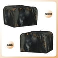 thumbnail image 3 of Fotbe Black And Gold White Horse for Four Slice Toaster Cover, Fingerprint Protector, Super Soft Appliance Cover And Dust Cover,Bread Dust Cover & Fingerprint Protection, 3 of 7