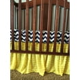 thumbnail image 3 of Yellow Ruffle Crib Skirt for Baby Girl Bedding Nursery Decor, 3 of 4