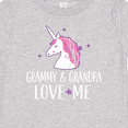 thumbnail image 4 of Inktastic Grammy and Grandpa Love Me Girl Unicorn Girls Baby T-Shirt, 4 of 5