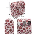 thumbnail image 5 of Abstract Lounger Chair Bag, Grids Lines Round Shapes and Circles Snowflake Motifs Print, High Capacity Storage with Handle Container, Lounger Size, White Dark Pink, by Ambesonne, 5 of 5