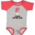 thumbnail image 3 of Inktastic Future Softball Star Cute Girls Girls Baby Bodysuit, 3 of 5