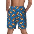 thumbnail image 2 of Lsque Mens Swim Trunks Hot Dog 1 Pattern - Bathing Suit Compression Liner - Beach Swim Shorts Swimwear - (S-3XL) - Stretch Quick Dry -Small, 2 of 9