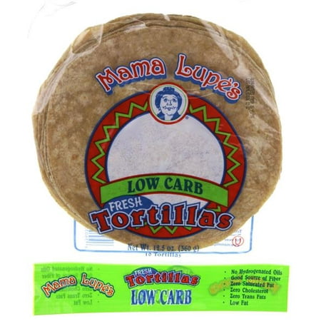 Low Carb Tortillas, Mama Lupe, 3g Net Carbs, Keto-Friendly, 12.5 oz., 10 Tortillas,