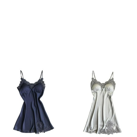 Wijhcboe 2 Pack Women Bra Lingerie for Women Sexy Lace Pad Lingerie Sexy Long Robes for Women Lingerie Gown Nightwear Underwear Robe Sleepwear Pants Lingerie for Women Set Sexy Lingerie for Women Se