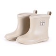 thumbnail image 1 of ZHAOCHENG Botas de lluvia para niños Zapatos de lluvia impermeables antideslizantes para niños y niñas, Beige, 1 of 5