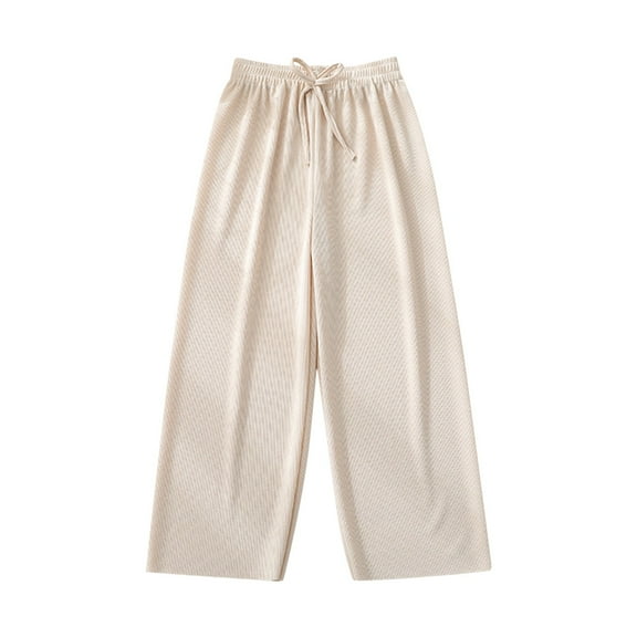 LWNYDPLSD Girls Wide Leg Pants for Boys 14-16 Sweat Pants Teens 90 Percent Off Clearance Sale 7 Year Old Girl Clothes Size 12-14 Girls Clothes, Beige 11-12 Years