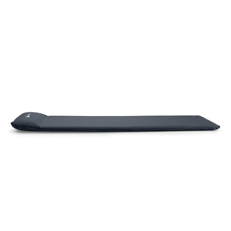 OZARK TRAIL SELF-INFLATING CAMP PAD WITH PILLOW – GREY, ADULT, 78″ L X 25″ W X 2″ H