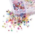 thumbnail image 2 of 1box 100G 10 style Opaque & Transparent & Metallic Colours & Silver Lined & Frosted Glass Seed Beads Round Hole Round Mixed color 1.8~4x1.3~2.5mm Hole: 0.7~1.2mm 10g/color, 2 of 5