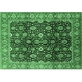 thumbnail image 1 of Ahgly Company Indoor Rectangle Oriental Emerald Green Industrial Area Rugs, 5' x 7', 1 of 4