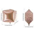 thumbnail image 2 of Efavormart 14" Rose Gold 4D Cube Aluminum Foil Mylar Balloon For Wedding Party Decoration, 2 of 10