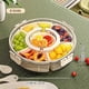thumbnail image 4 of Bandeja de Frutas Redonda con Seis Compartimentos y Múltiples Compartimentos para Refrigerios, Ideal para Organizar el Hogar, con Bandeja Giratoria Transparente y Dividida., 4 of 5