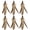 C-6 Pieces Feather Refills, variant on Toys Refills, 6 count  Da Bird Feathers Refill,  Wand Replacement  for Indoor Cats (C)
