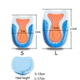 thumbnail image 6 of Gel Heel Pad Insoles U‑Shaped SEBS Cushion 1 Pair Shock Absorbing Heel Pain Relief Inserts for Men Women S/L, 6 of 6