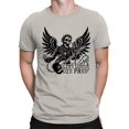 thumbnail image 2 of Rocker Skull with Wings Men's T-shirt, 2 of 3