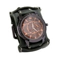 thumbnail image 1 of Reloj de pulsera para hombre, estilo Hip Hop, hebillas, reloj de pulsera versátil para hombre, reloj de cuero para ir al trabajo, San Valentín y Verde, 1 of 8