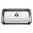 thumbnail image 1 of Stellar 28" Single Bowl Undermount Stainless Steel Kitchen Sink, 1 of 3