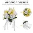 thumbnail image 3 of EXHUMKY Bouquet Artificial Con Rosas Realistas Para Ceremonia De, 3 of 7