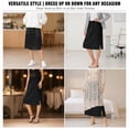 thumbnail image 5 of Women's Knee Length Lace Hem Elastic Waist Half Slips - Petticoat for Dresses and Versatility, 5 of 7