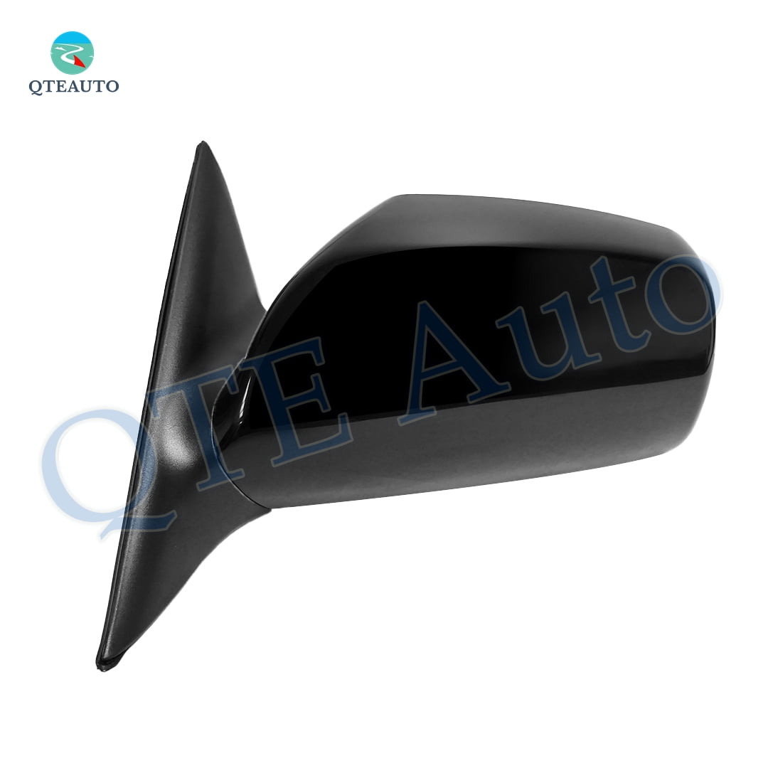 Left Driver Side Power Nonfolding Usa Built View Mirror Chrome/Flat Black Smooth For 2007-2011 Toyota Camry