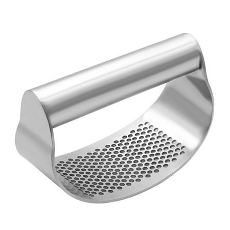 

didaw Effective Food Grade Garlic Press Stainless Steel Labor-saving Garlic Masher Kitchen Tool