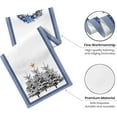 thumbnail image 4 of Blue Christmas Table Runner Winter Pine Tree Wreath Table Runner Seasonal Winter Xmas Holiday Dresser Scarves Decor for Indoor Outdoor Kitchen Dining Table Center Party 13 x 108 Inch, 4 of 7