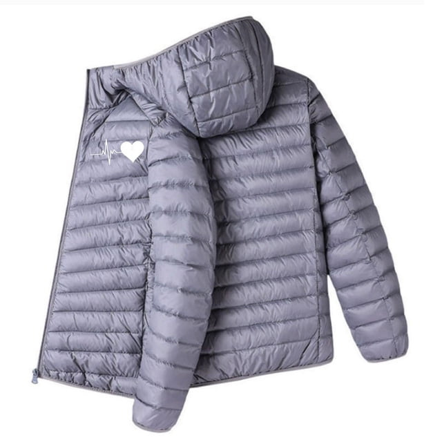 Veste à Capuche Zippée pour Hommes, Parka à Manches Longues avec Design Décoratif pour la Chaleur et l'Extérieur