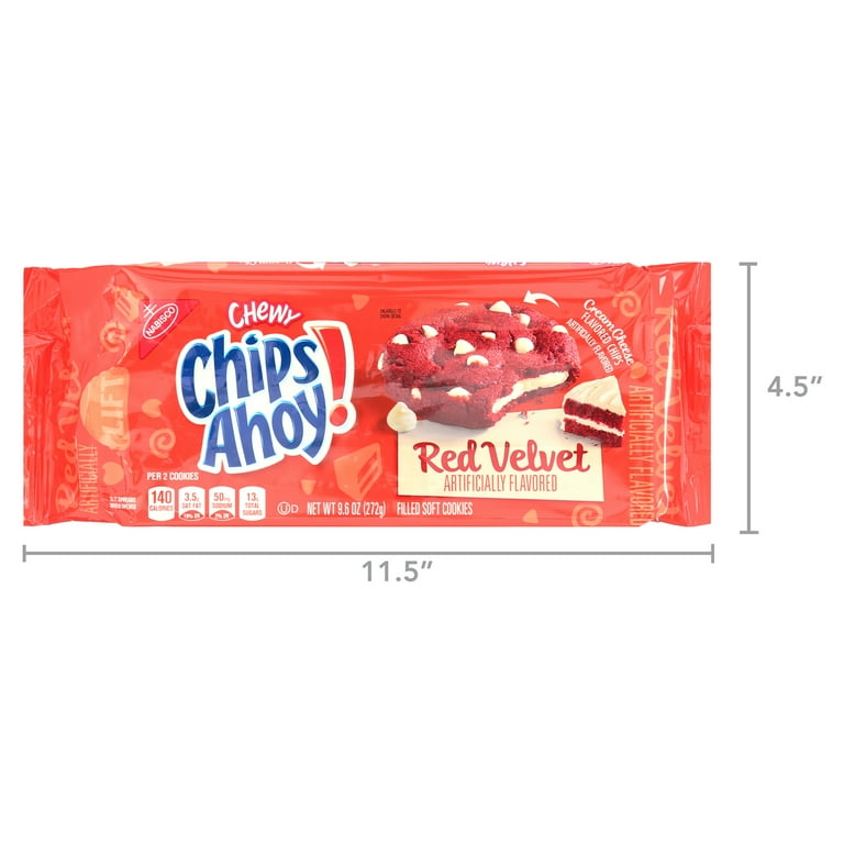 Chips Ahoy チップスアホイ！ レッドベルベット & Oreo NEW Chips Ahoy! Red Velvet Filled Soft Cookies 9.6 Oz (2