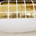 thumbnail image 6 of PiccoCasa 18 inch Gold Bronzing Throw Pillow Cover Square Cushion Cover, Gold Plaid 2, 6 of 7