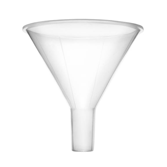 Powder Funnel, 2.6" - Polypropylene Plastic - Parallel Stem - Resistant to Acids & Alkalis - Great for Laboratory, Classroom or Home Use - Eisco Labs