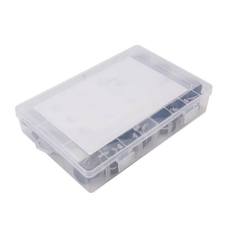 

iaksohdu 52Pcs/Set Rubber Cable Clamps R-Shaped Fasteners Anti-corrosion 6 Sizes Pipe Clamps Kit for Vehicles